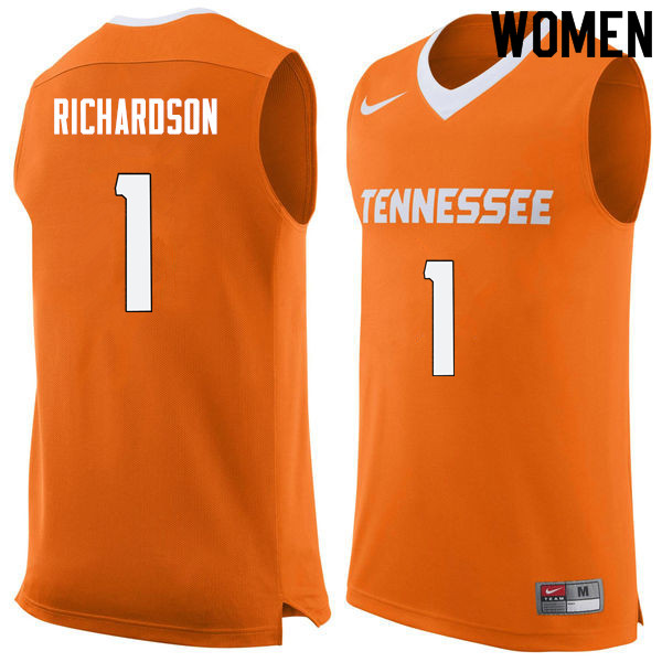Women #1 Josh Richardson Tennessee Volunteers College Basketball Jerseys Sale-Orange